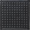 Knob Top Kitchen Mats Black 4' x 4' view 1
