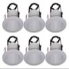 6 Pack-4" Inch Open Baffle Trim with Bracket for Line Voltage Recessed Light/Lighting-fit Halo/Juno view 1