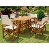 International Caravan Furniture Messina Acacia Wood 7 Piece Dining Group view 1