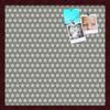 PinPix Decorative pin Cork Bulletin Board Made from self-Healing Canvas, Retro Pattern Printed at 20x20 Inches and Framed in Classic Mahogany Frame(WOM59504) view 1