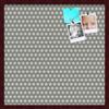 PinPix Decorative pin Cork Bulletin Board Made from self-Healing Canvas, Retro Pattern Printed at 24x24 Inches and Framed in Classic Mahogany Frame(WOM59504) view 1