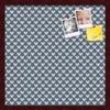 PinPix Decorative pin Cork Bulletin Board Made from self-Healing Canvas, Retro Pattern Printed at 20x20 Inches and Framed in Classic Mahogany Frame(WOM59504) view 1