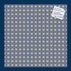 PinPix Decorative pin Cork Bulletin Board Made from Canvas, Classic Pattern Printed at 16x16 Inches and Framed in Blue Stain on Beech (PinPix-402) view 1