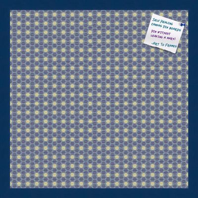 PinPix Decorative pin Cork Bulletin Board Made from Canvas, Classic Pattern Printed at 20x20 Inches and Framed in Blue Stain on Beech (PinPix-402)