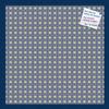 PinPix Decorative pin Cork Bulletin Board Made from Canvas, Classic Pattern Printed at 20x20 Inches and Framed in Blue Stain on Beech (PinPix-402) view 1