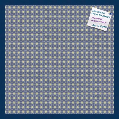 PinPix Decorative pin Cork Bulletin Board Made from Canvas, Classic Pattern Printed at 24x24 Inches and Framed in Blue Stain on Beech (PinPix-402)