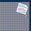 PinPix Decorative pin Cork Bulletin Board Made from Canvas, Classic Pattern Printed at 30x20 Inches and Framed in Blue Stain on Beech (PinPix-402) view 2