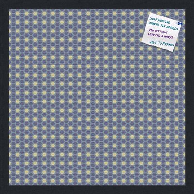 PinPix Decorative pin Cork Bulletin Board Made from Canvas, Classic Pattern Printed at 20x20 Inches and Framed in Satin Black (PinPix-402)