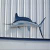 White Marlin Wall Mount  75 Inch Half Mount Fish Replica for Fishing & Coastal Wall Decor view 2