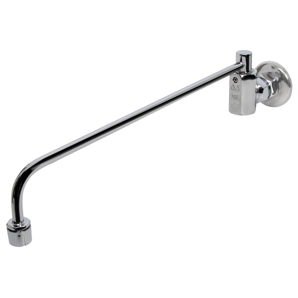 AA Faucet Wok Range Center-On Automatic Faucet with 14" Spout & 3/8" Male Inlet for Restaurant Kitchen AA-510G (3/8" Inlet 14" Spout)
