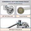 AA Faucet Wok Range Center-On Automatic Faucet with 17" Spout & 3/8" Male Inlet for Restaurant Kitchen AA-511G (3/8" Inlet 17" Spout) view 4