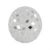 Deco 79 Glass Handmade Mosaic Decorative Ball Orbs & Vase Filler, Set of 4 4"D, White view 4