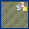 PinPix Decorative pin Cork Bulletin Board Made from Canvas, Bright Pattern Printed at 24x24 Inches and Framed in Blue Stain on Beech (PinPix-434) view 1
