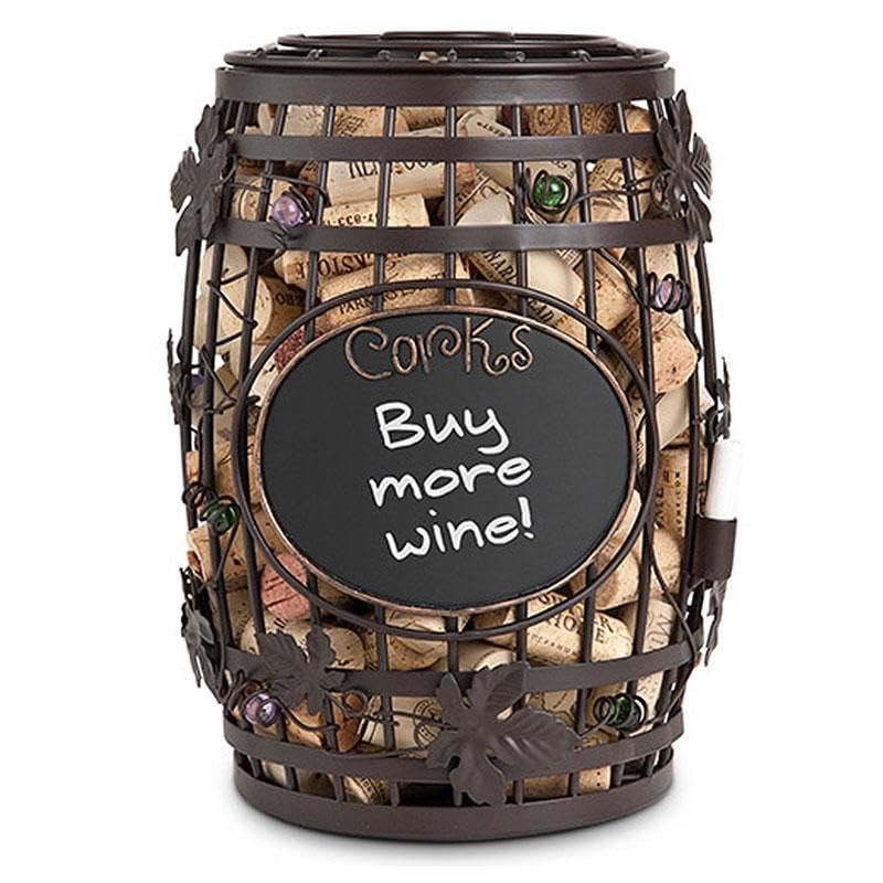 Cork Cage Chalkboard Barrel #91-058