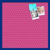 ArtToFrames 24x24 Inch Custom Cork Bulletin Board. This Colorful Pattern Pin Board Comes Has a Fabric Style Canvas Finish, in a Blue Stain on Beech Frame (PinPix-450-24x24_0066-81792-YBLU) view 1
