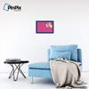 ArtToFrames 18x12 Inch Custom Cork Bulletin Board. This Colorful Pattern Pin Board Comes Has a Fabric Style Canvas Finish, in a Blue Stain on Beech Frame (PinPix-450-18x12_0066-81792-YBLU) view 3