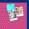ArtToFrames 24x16 Inch Custom Cork Bulletin Board. This Colorful Pattern Pin Board Comes Has a Fabric Style Canvas Finish, in a Blue Stain on Beech Frame (PinPix-450-24x16_0066-81792-YBLU) view 2