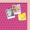 ArtToFrames 20x20 Inch Custom Cork Bulletin Board. This Colorful Pattern Pin Board Comes Has a Fabric Style Canvas Finish, in a Baby Pink on Beech Frame (PinPix-450-20x20_0066-81792-YPNK) view 2