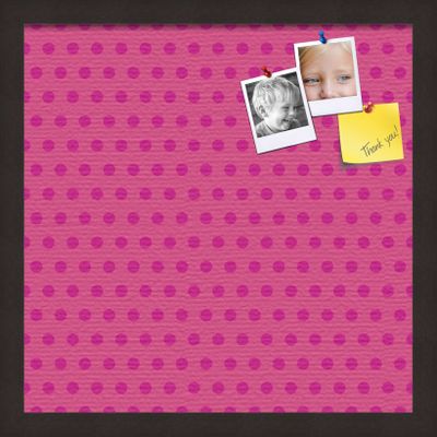 ArtToFrames 16x16 Inch Custom Cork Bulletin Board. This Colorful Pattern Pin Board Comes Has a Fabric Style Canvas Finish, in a Coffee Frame (PinPix-450-16x16_FRBW26061)