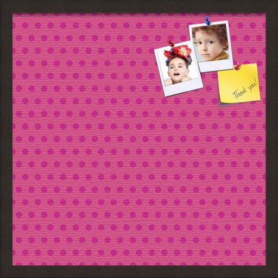 ArtToFrames 20x20 Inch Custom Cork Bulletin Board. This Colorful Pattern Pin Board Comes Has a Fabric Style Canvas Finish, in a Coffee Frame (PinPix-450-20x20_FRBW26061)