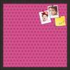ArtToFrames 20x20 Inch Custom Cork Bulletin Board. This Colorful Pattern Pin Board Comes Has a Fabric Style Canvas Finish, in a Coffee Frame (PinPix-450-20x20_FRBW26061) view 1
