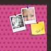 ArtToFrames 20x20 Inch Custom Cork Bulletin Board. This Colorful Pattern Pin Board Comes Has a Fabric Style Canvas Finish, in a Coffee Frame (PinPix-450-20x20_FRBW26061) view 2