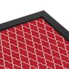 PinPix 20x20 Custom Cork Bulletin Board Quarterfoil Red Poster Board with a Canvas Style Photo Board, Framed in Satin Black (PinPix-484) view 4