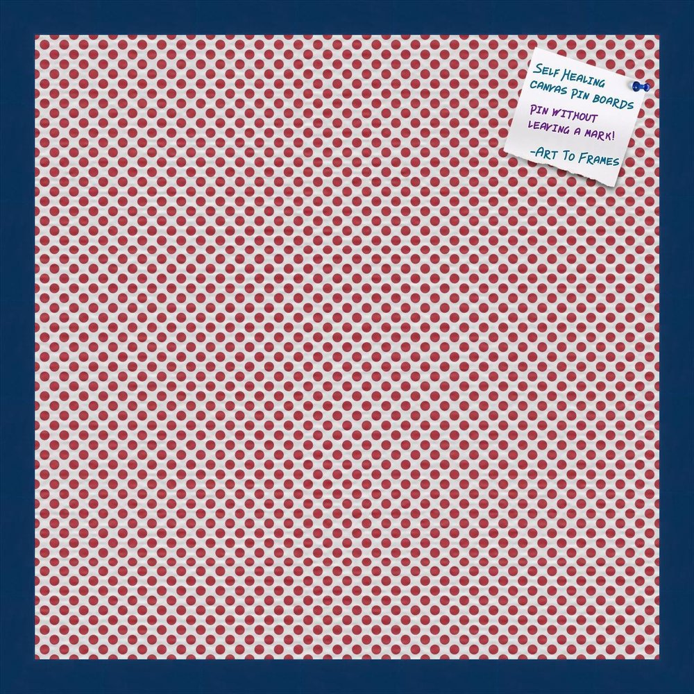 PinPix Decorative pin Cork Bulletin Board Made from Canvas, Seemless Pattern Printed at 20x20 Inches and Framed in Blue Stain on Beech (PinPix-509)