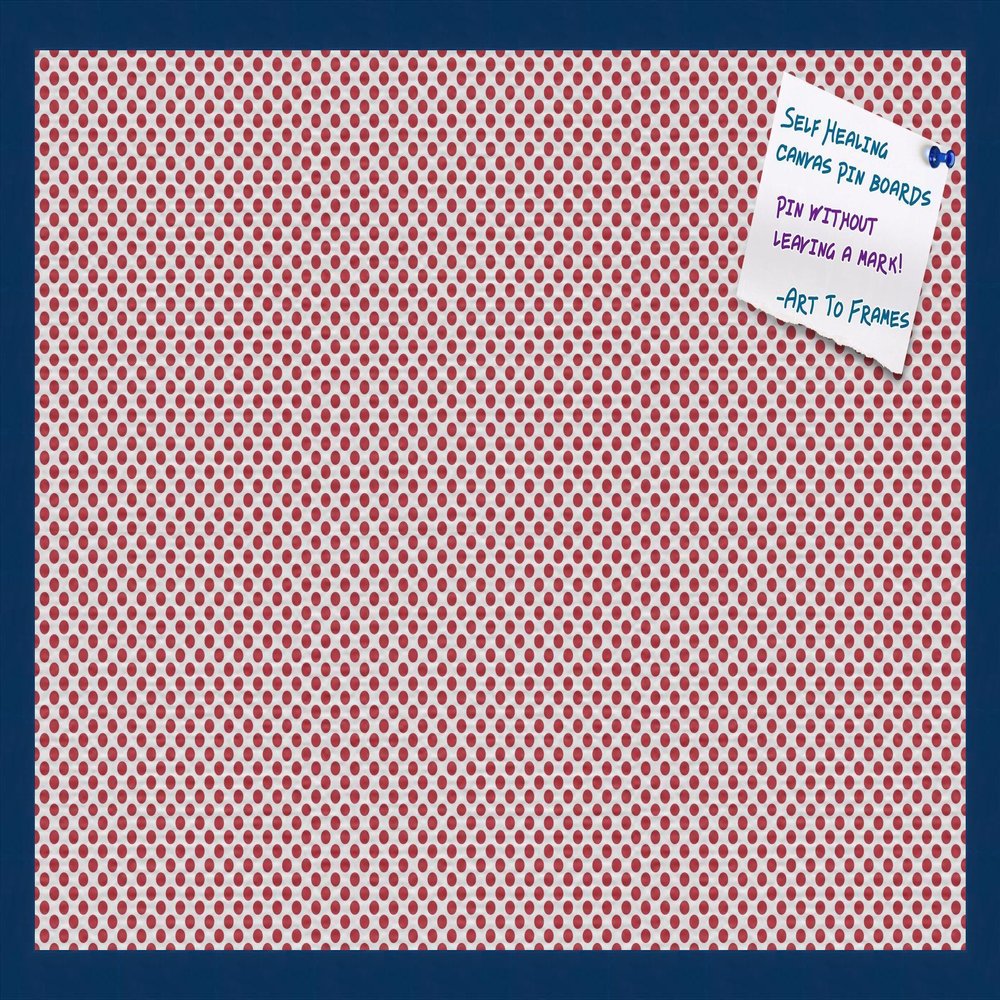 PinPix Decorative pin Cork Bulletin Board Made from Canvas, Seemless Pattern Printed at 30x20 Inches and Framed in Blue Stain on Beech (PinPix-509)