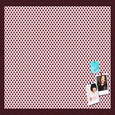 PinPix Decorative pin Cork Bulletin Board Made from self-Healing Canvas, Seemless Pattern Printed at 24x16 Inches and Framed in Classic Mahogany Frame(WOM59504)