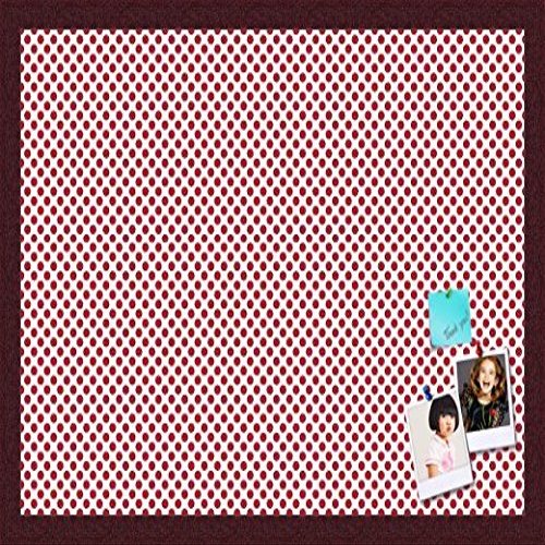 PinPix Decorative pin Cork Bulletin Board Made from self-Healing Canvas, Seemless Pattern Printed at 24x16 Inches and Framed in Classic Mahogany Frame(WOM59504)