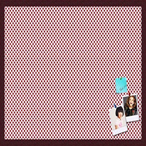PinPix Decorative pin Cork Bulletin Board Made from self-Healing Canvas, Seemless Pattern Printed at 30x20 Inches and Framed in Classic Mahogany Frame(WOM59504)