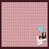 PinPix Decorative pin Cork Bulletin Board Made from self-Healing Canvas, Seemless Pattern Printed at 30x20 Inches and Framed in Classic Mahogany Frame(WOM59504) view 1