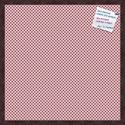 PinPix Decorative pin Cork Bulletin Board Made from self-Healing Canvas, Seemless Pattern Printed at 24x24 Inches and Framed in Coffee(WOM1343)