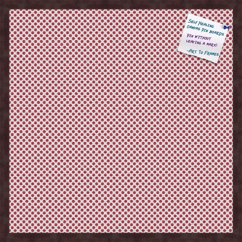 PinPix Decorative pin Cork Bulletin Board Made from self-Healing Canvas, Seemless Pattern Printed at 24x24 Inches and Framed in Coffee(WOM1343)