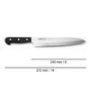 Arcos Chef Knife 9.5 Inch Stainless Steel. Yanagiba Asian Knife. Ergonomic Polyoxymethylene Handle and 240mm Blade. Series Universal. Color Black view 2