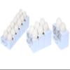 Think Up Designs Eggstra Space Egg Organizer for Refrigerator, Adjustable Container, Collapsible & Expandable Tray Egg Holder for Fridge Organizer, Space Saving Fridge Storage Solution - White view 1