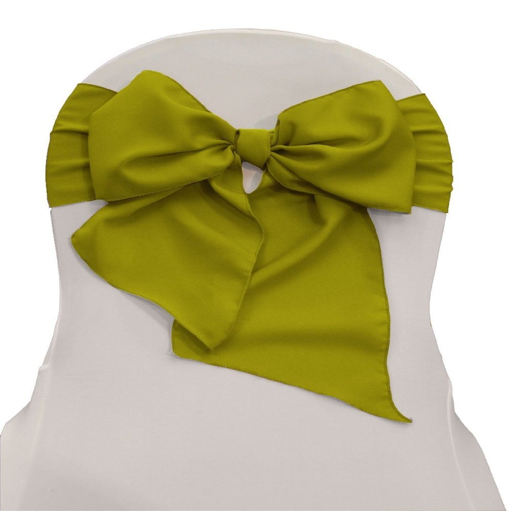 Chair Sashes Polyester 6 X 104 Inch (6 Units) Avocado By Broward Linens