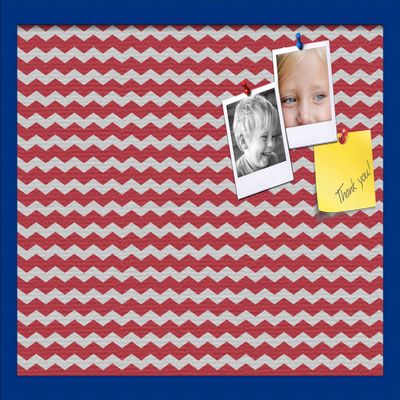 PinPix Decorative pin Cork Bulletin Board Made from Canvas, Seemless Pattern Printed at 24x16 Inches and Framed in Blue Stain on Beech (PinPix-511)