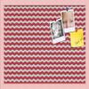 PinPix Decorative pin Cork Bulletin Board Made from Canvas, Seemless Pattern Printed at 24x16 Inches and Framed in Baby Pink Stain on Beech (PinPix-511) view 1