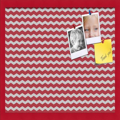 PinPix Decorative pin Cork Bulletin Board Made from self-Healing Canvas, Seemless Pattern Printed at 24x16 Inches and Framed in Red Stain on Beech(WOM56673)