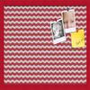 PinPix Decorative pin Cork Bulletin Board Made from self-Healing Canvas, Seemless Pattern Printed at 24x16 Inches and Framed in Red Stain on Beech(WOM56673) view 1