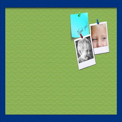 PinPix Decorative pin Cork Bulletin Board Made from Canvas, Seemless Pattern Printed at 24x16 Inches and Framed in Blue Stain on Beech (PinPix-518)