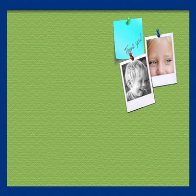 PinPix Decorative pin Cork Bulletin Board Made from Canvas, Seemless Pattern Printed at 30x20 Inches and Framed in Blue Stain on Beech (PinPix-518)