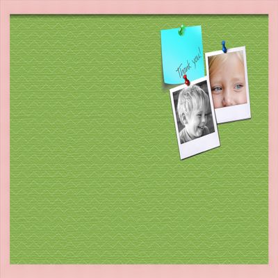 PinPix Decorative pin Cork Bulletin Board Made from Canvas, Seemless Pattern Printed at 30x20 Inches and Framed in Baby Pink Stain on Beech (PinPix-518)