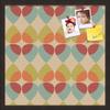 ArtToFrames 20x20 Inch Custom Cork Bulletin Board. This Abstract Pattern in Color Pin Board Has a Fabric Style Canvas Finish, Framed in Coffee (PinPix-564-20x20_FRBW26061) view 1