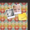 ArtToFrames 20x20 Inch Custom Cork Bulletin Board. This Abstract Pattern in Color Pin Board Has a Fabric Style Canvas Finish, Framed in Coffee (PinPix-564-20x20_FRBW26061) view 2