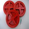 Gamma Seal Lid, Red, 3 Pack - New! - Boxed! - 5 Gallon Bucket Lids (Fits 3.5, 5, 6, & 7 Gal.) Storage Container Lid view 1