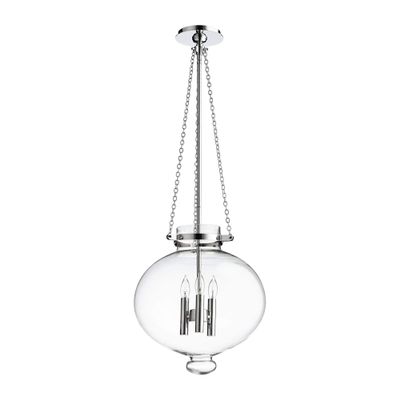 Cyan Design 06569 Cydney Three Light Pendant, Chrome