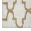 Saffron Fabs Bath Rug 100% Soft Cotton, Size 50x30 Inch, Latex Spray Non-Skid Backing, Ivory/Beige Color, Geometric Pattern, Hand Tufted, Heavy 190 GSF Weight, Machine Washable, Rectangular Shape view 4